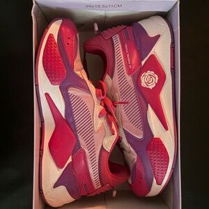 Puma Women's Sneakers in Pink and Purple Tones